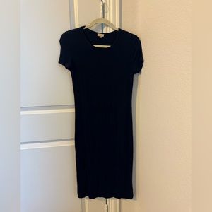 Daniel Cremieux Navy Ribbed Tshirt Midi Dress